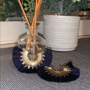 Frayed earrings